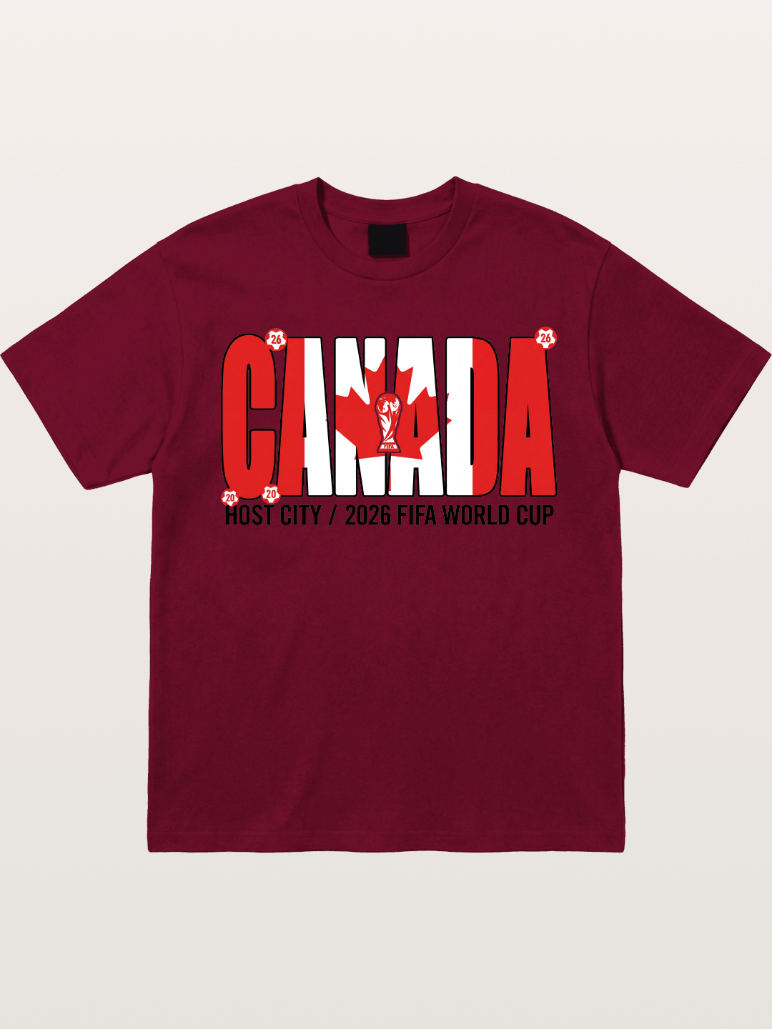 Canada 2026 World Cup Typography Gildan T-shirt