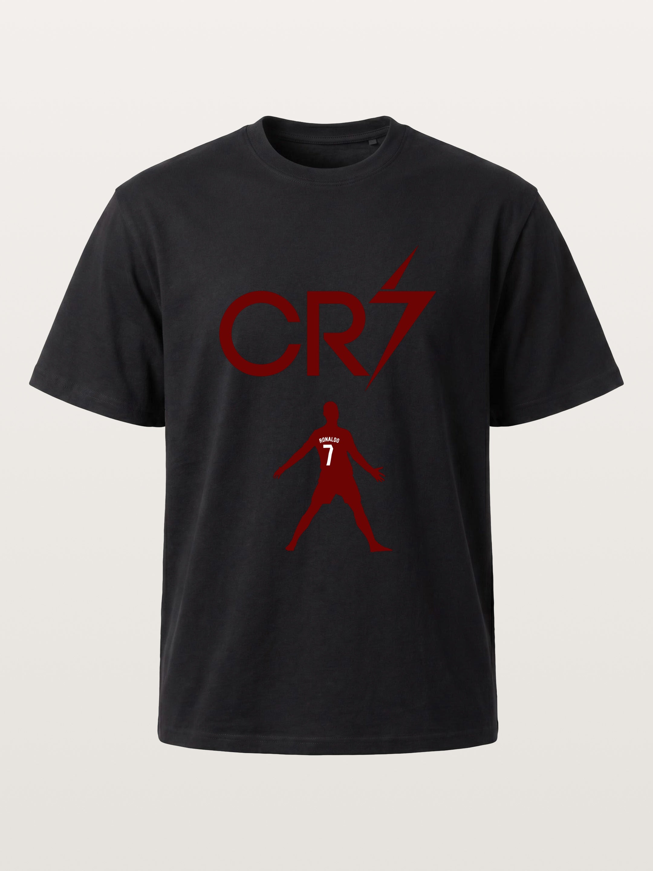 CR7 Initials And Player Silhouette Cotton T-shirt