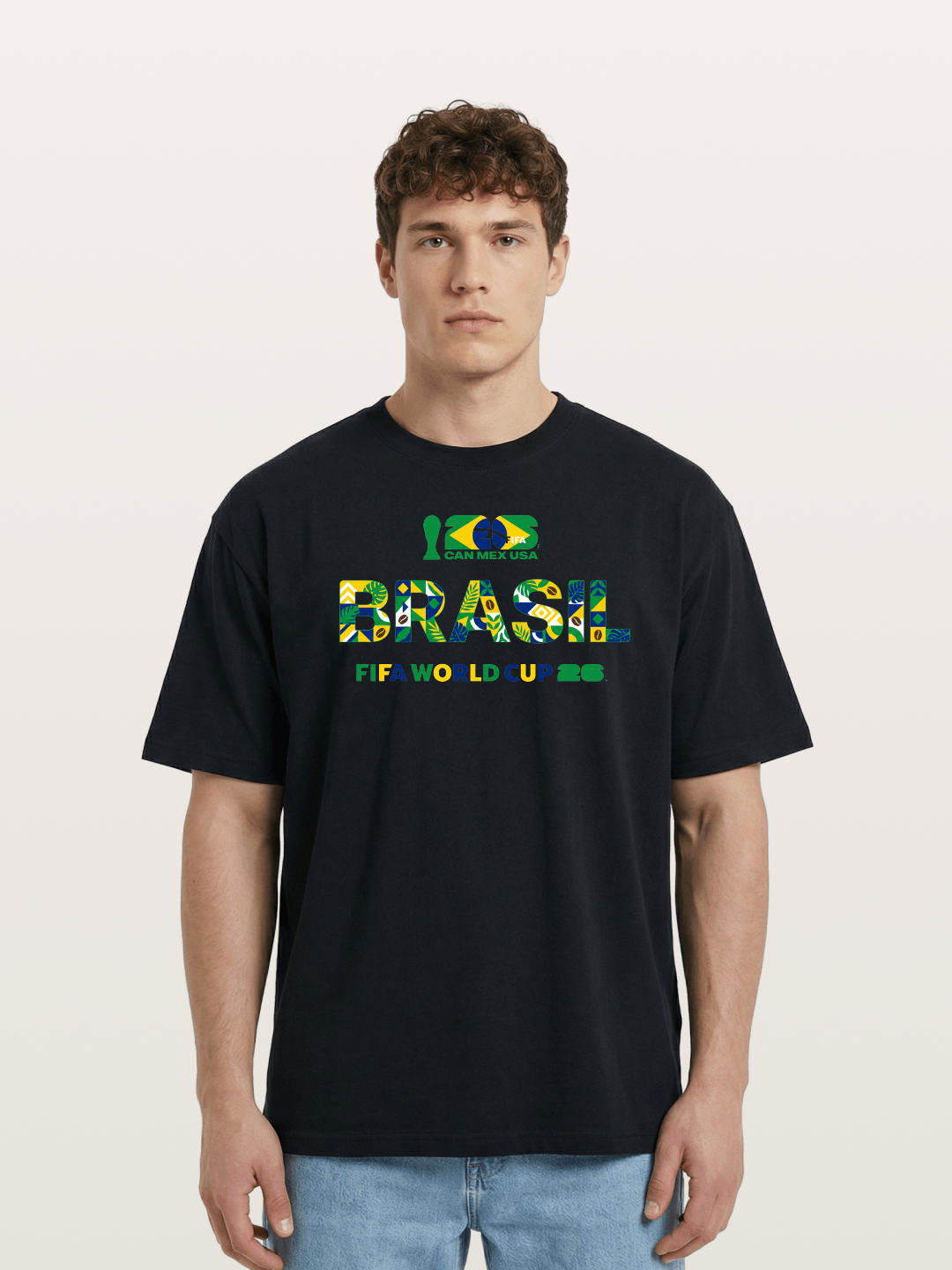 Brasil 2026 Tropical Graphic Cotton T-shirt