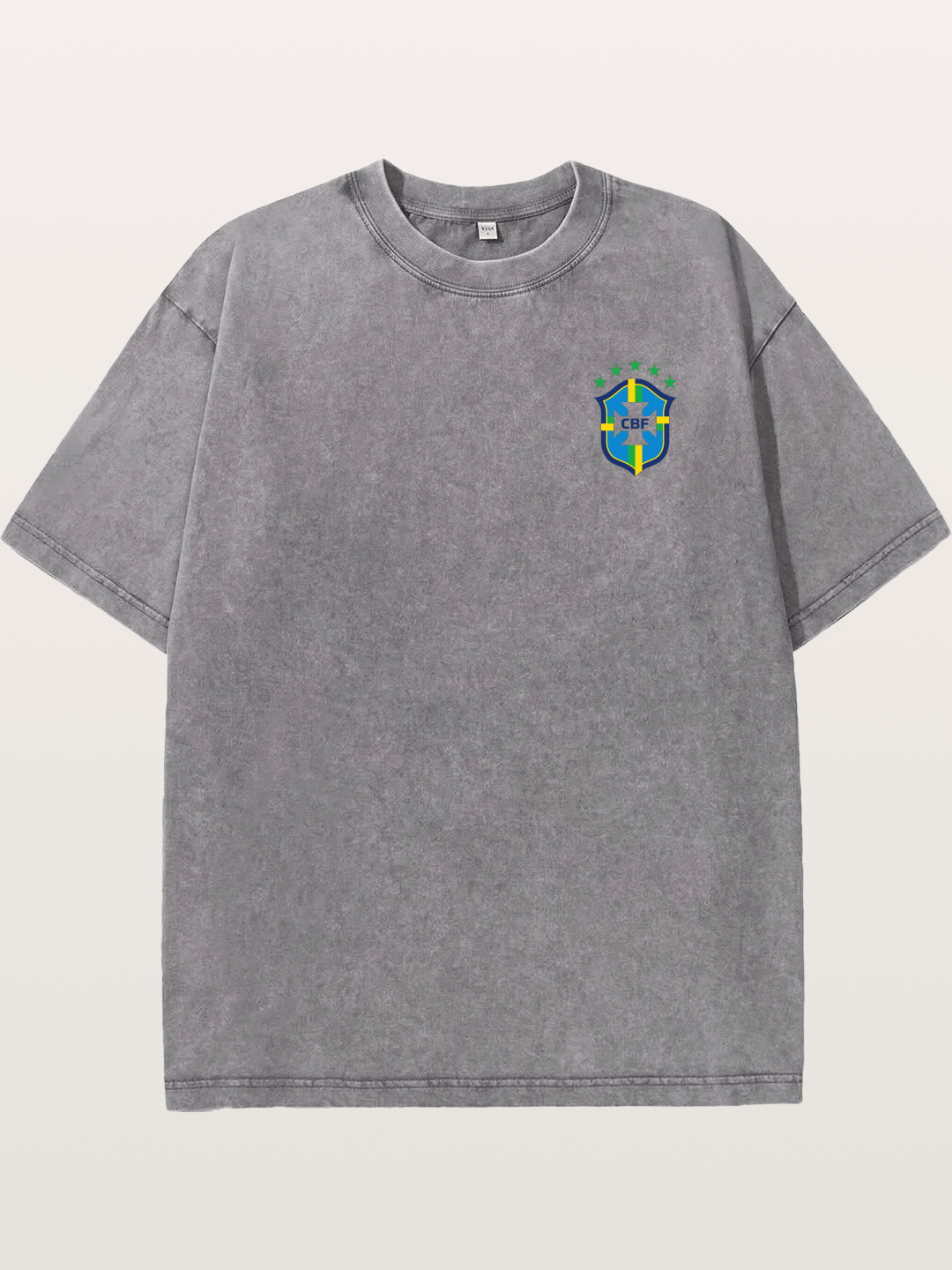 Brazil CBF Five Stars Shield Washed T-shirt
