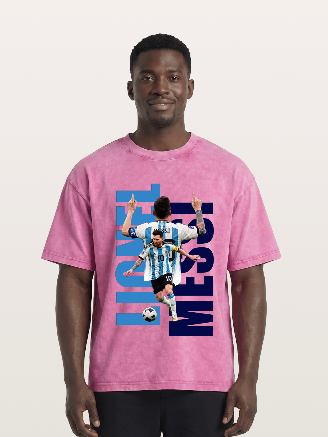Lionel Messi Argentina 10 Washed T-shirt