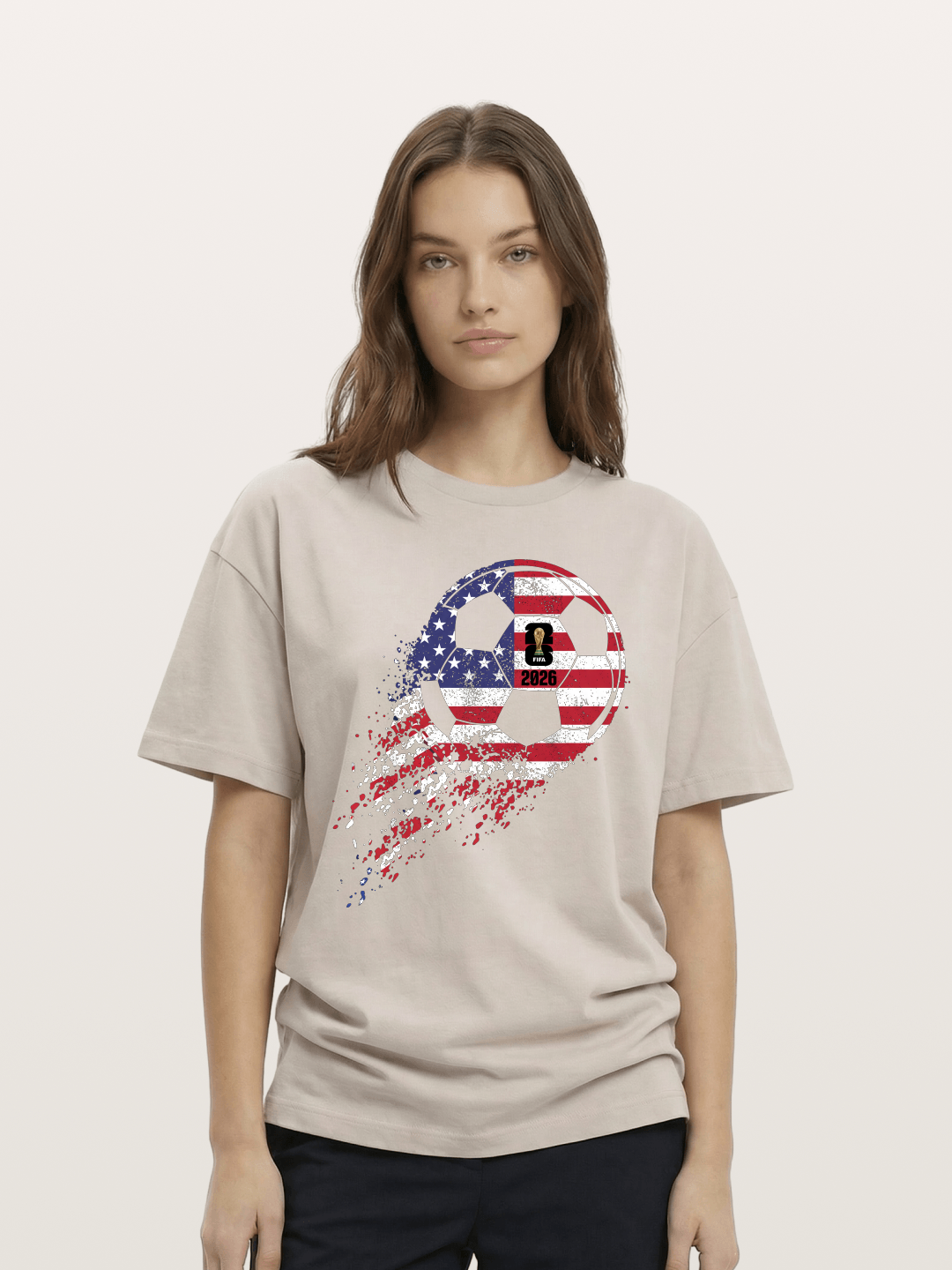 American Flag WC 2026 Ball Cotton T-shirt