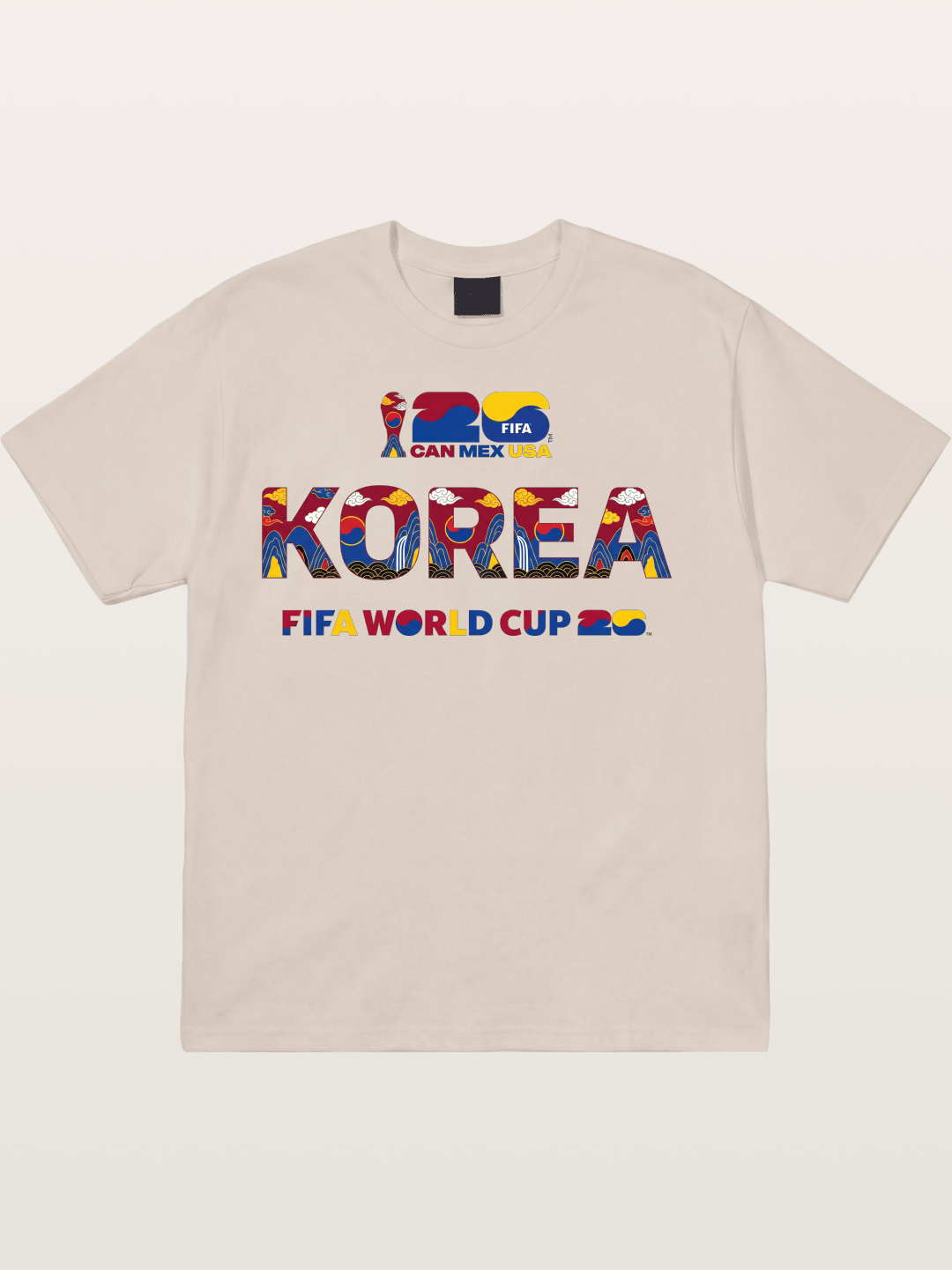 Korea 2026 Folk Ornament Design Cotton T-shirt