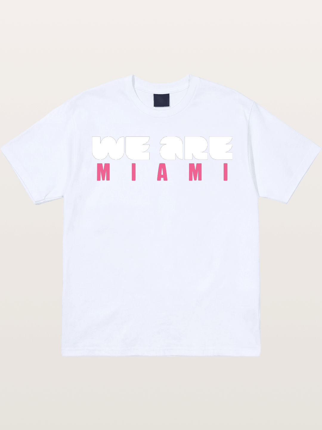 Miami Pink Patterned Letters Gildan T-shirt