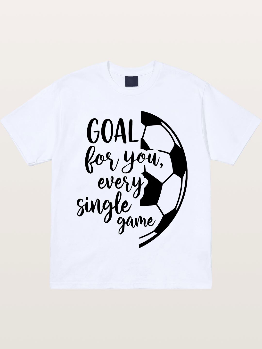 Goal For You Soccer Script Card Gildan T-shirt