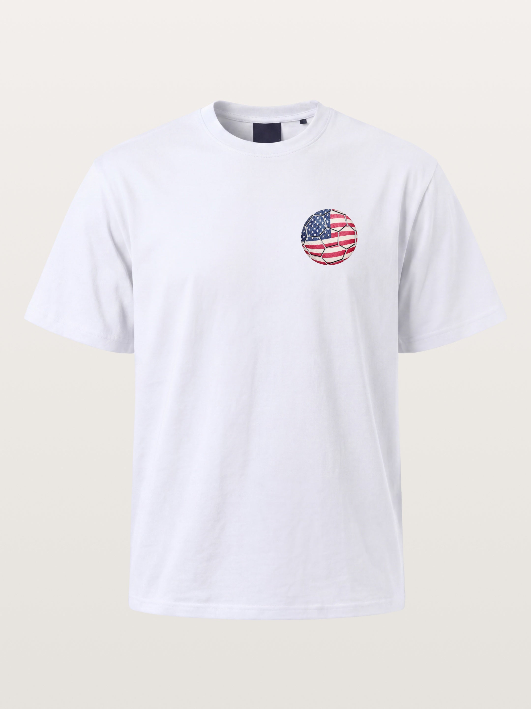 USA Flag Soccer Ball Art Gildan T-shirt