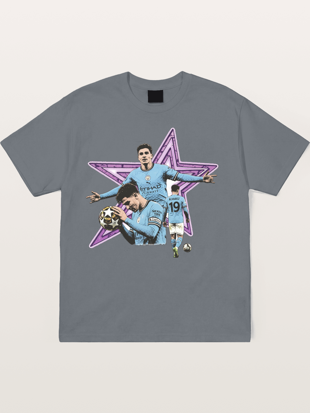 Manchester City Star Collage Cotton T-shirt