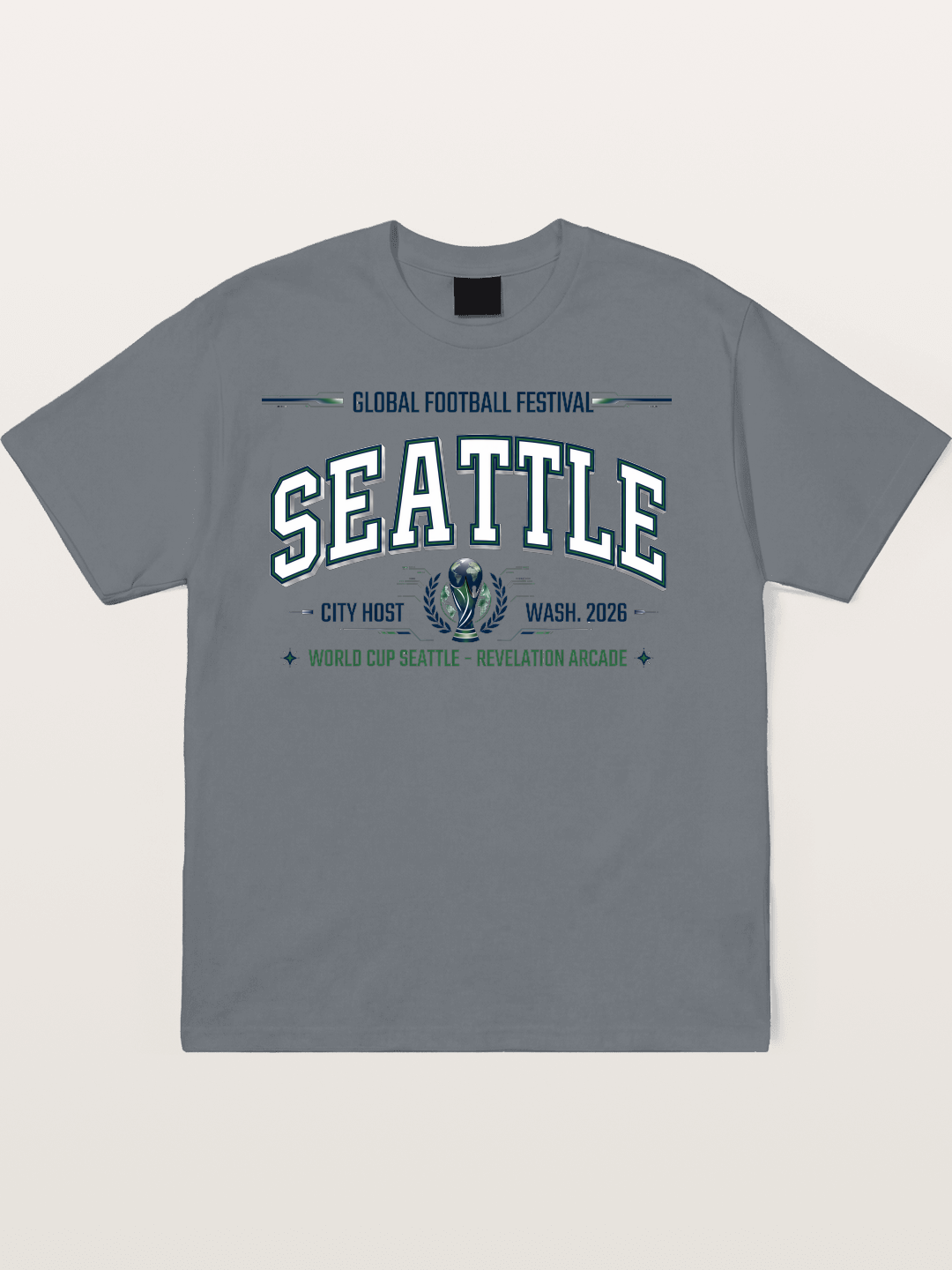 Seattle 2026 WC Host Print Cotton T-shirt