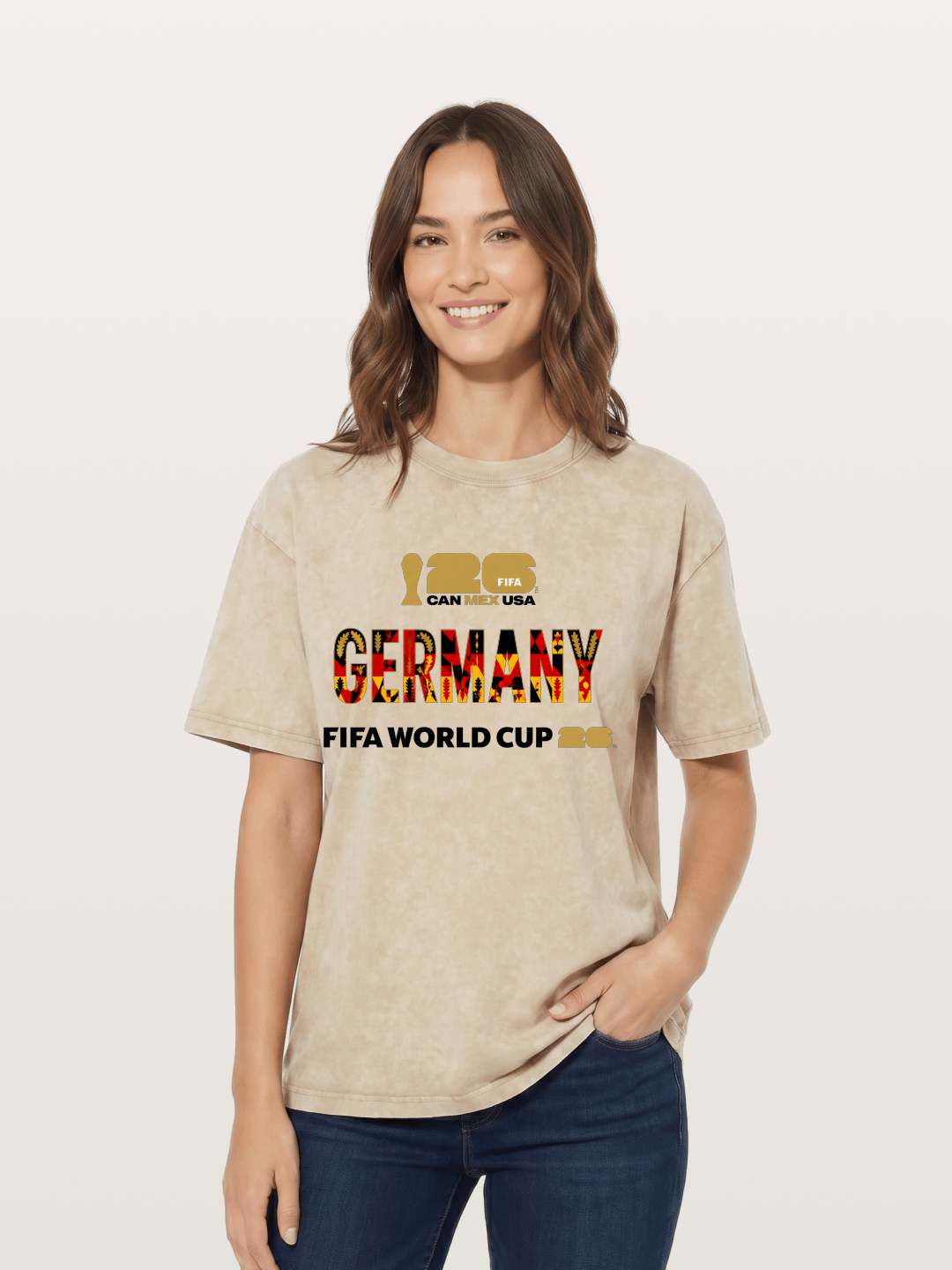 Germany 2026 World Cup Typo Washed T-shirt