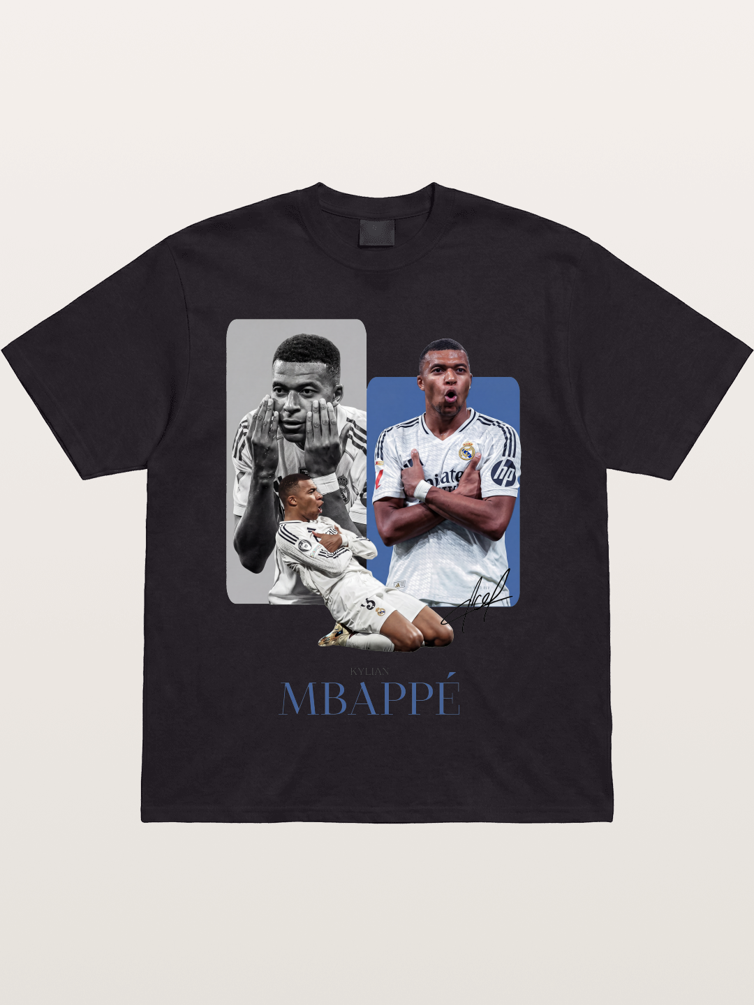 Mbappe Real Madrid Collage Gildan T-shirt