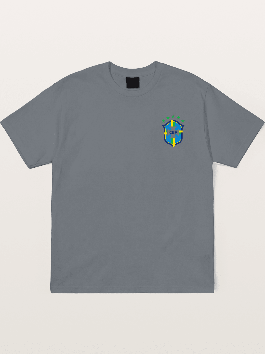 Brazil CBF Five Stars Shield Cotton T-shirt