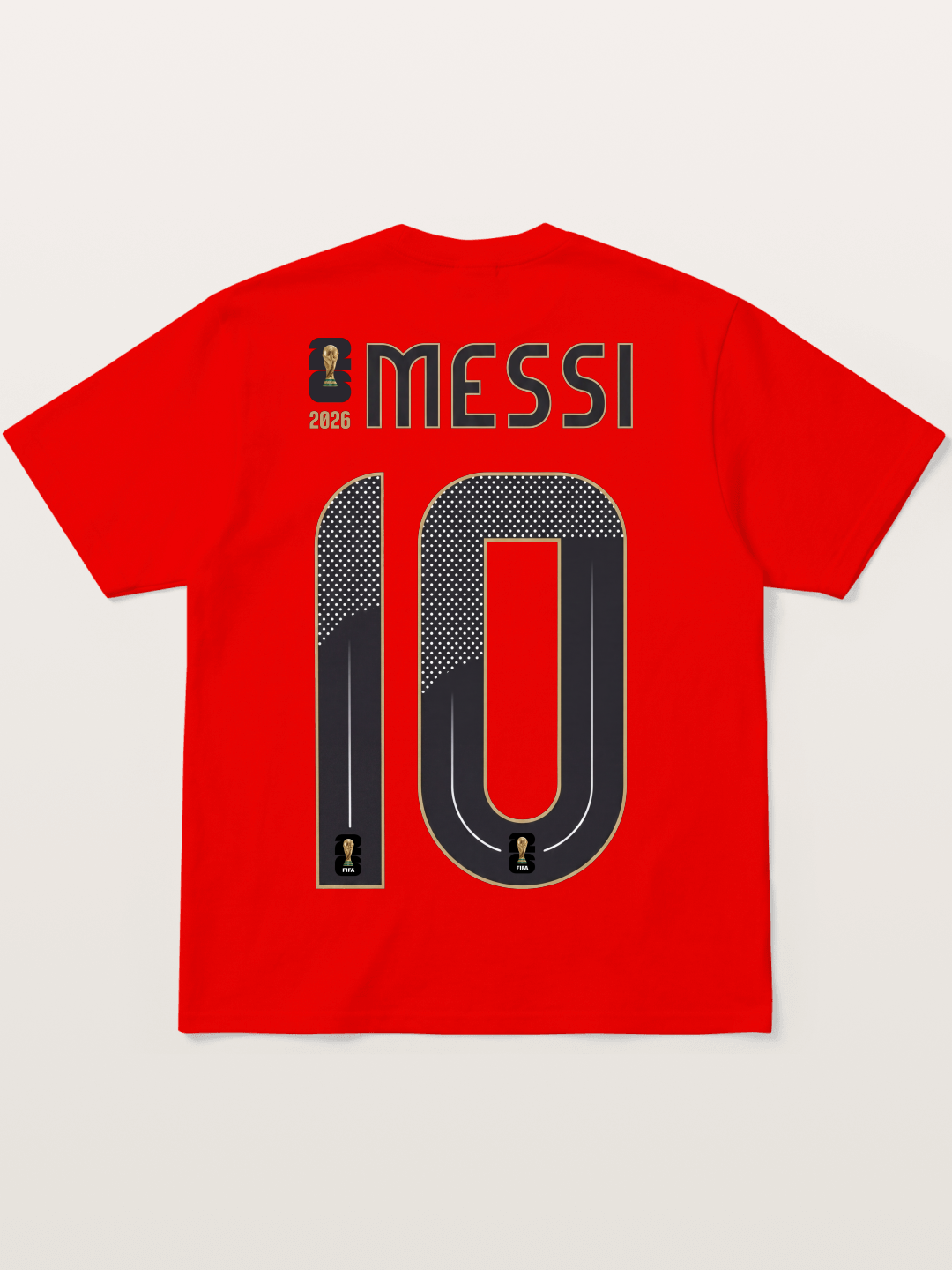 Argentina 10 Messi 2026 WC Cotton T-shirt