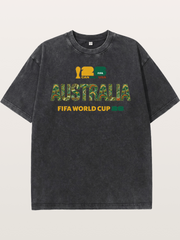 Australia 2026 Aboriginal Design Washed T-shirt
