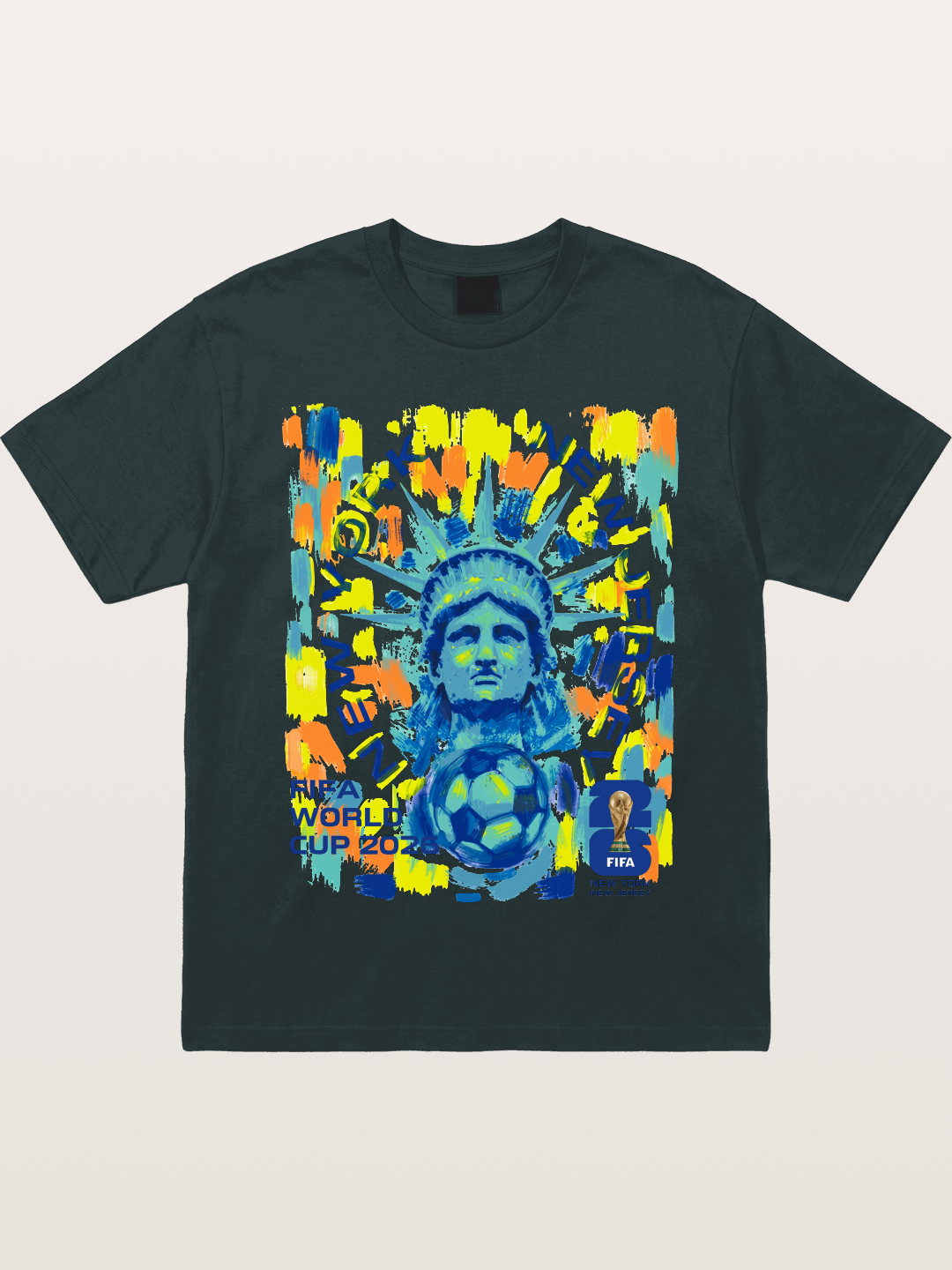 NY NJ WC 2026 Statue of Liberty Art Gildan T-shirt