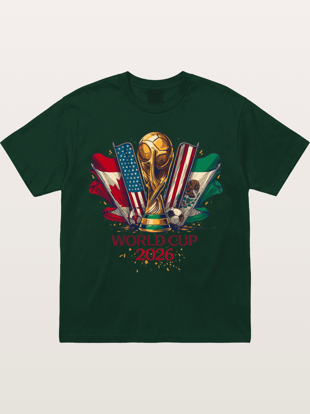 2026 WC World Flags Poster Gildan T-shirt