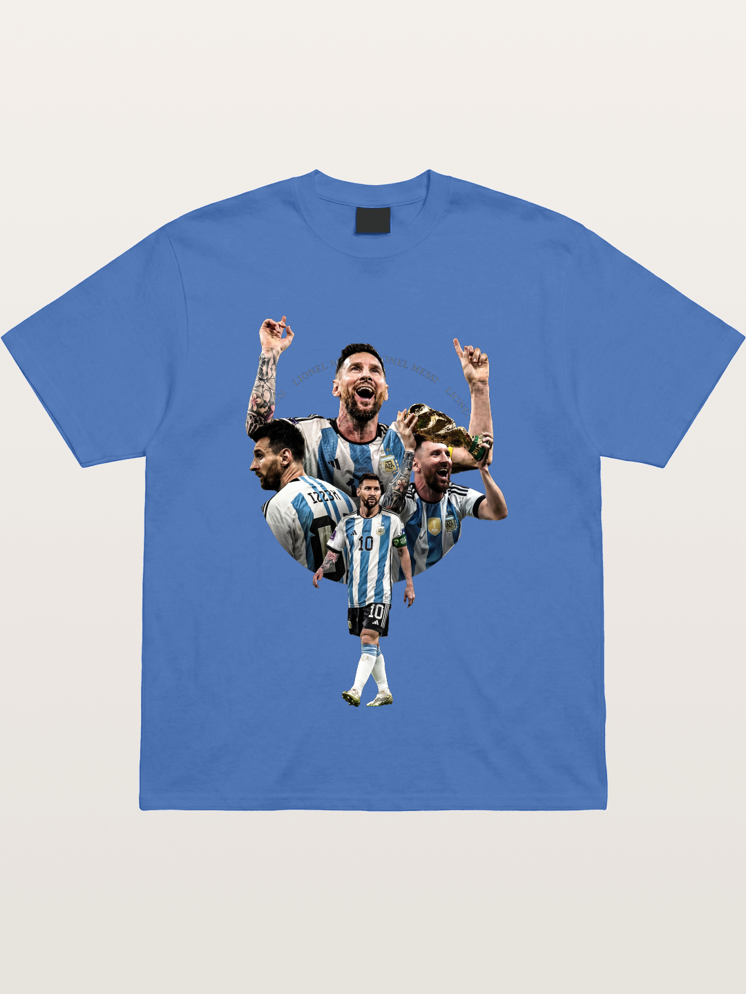 Messi World Champion Montage Gildan T-shirt