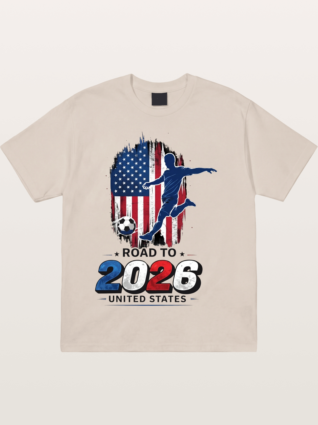 Road to 2026 USA Soccer Player Cotton T-shirt