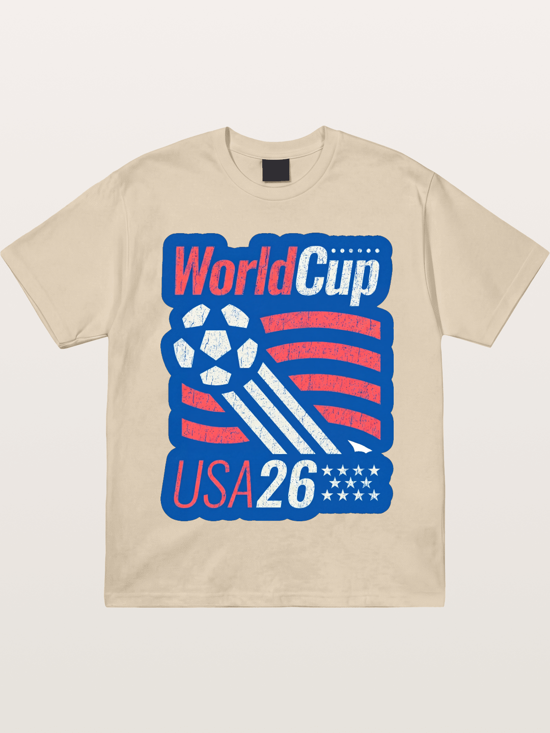 American Flag Soccer Ball WC 2026 Gildan T-shirt