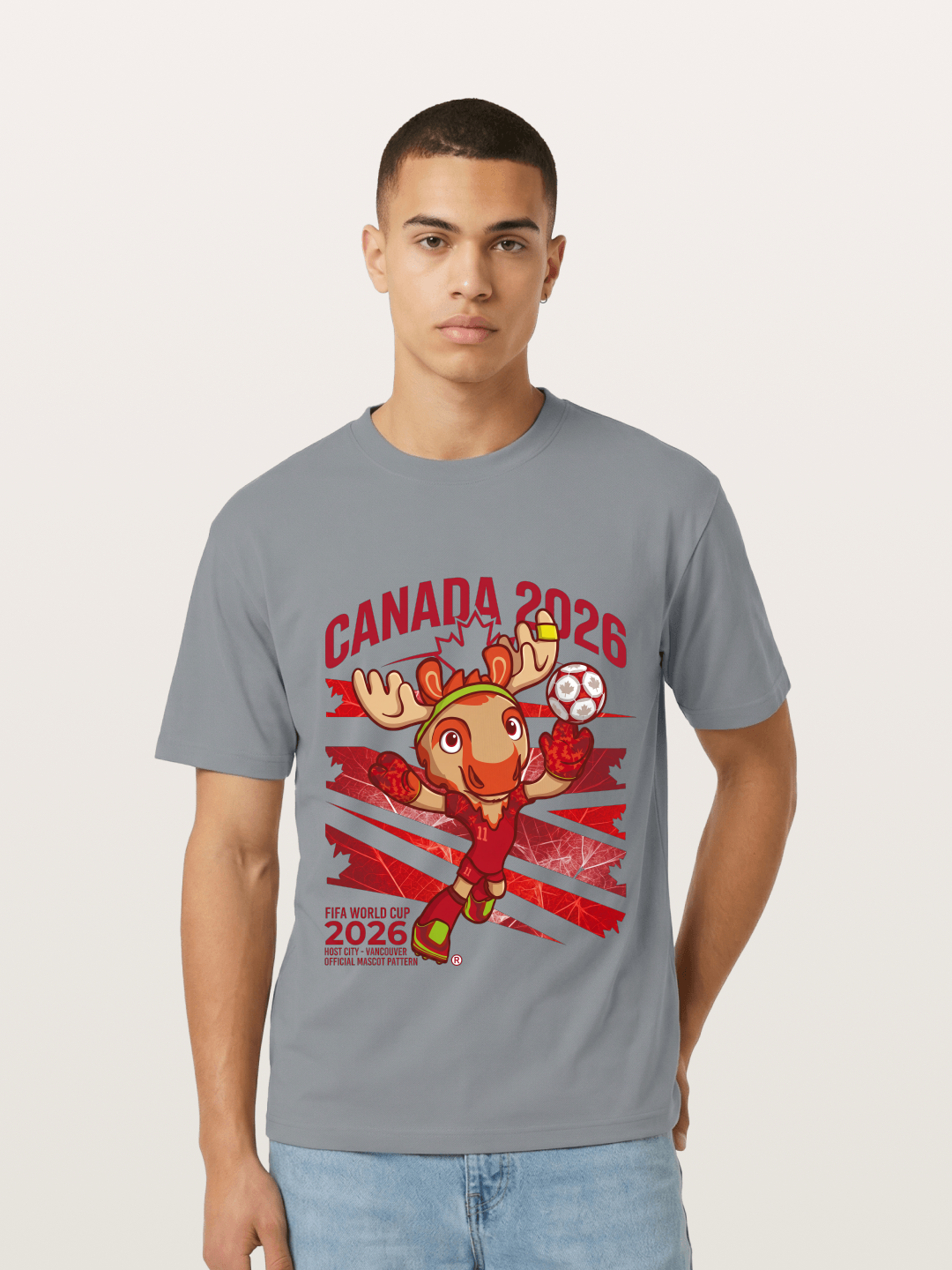 Canada 2026 Moose Mascot Gildan T-shirt