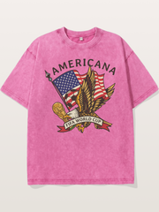 USA Eagle World Cup Graphic Washed T-shirt