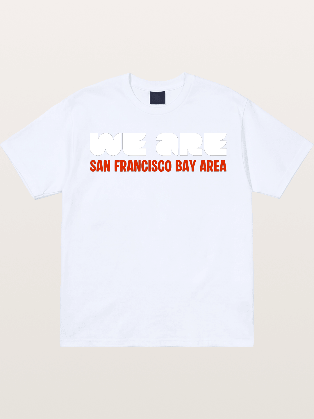 San Francisco Bay Area Red Text Gildan T-shirt