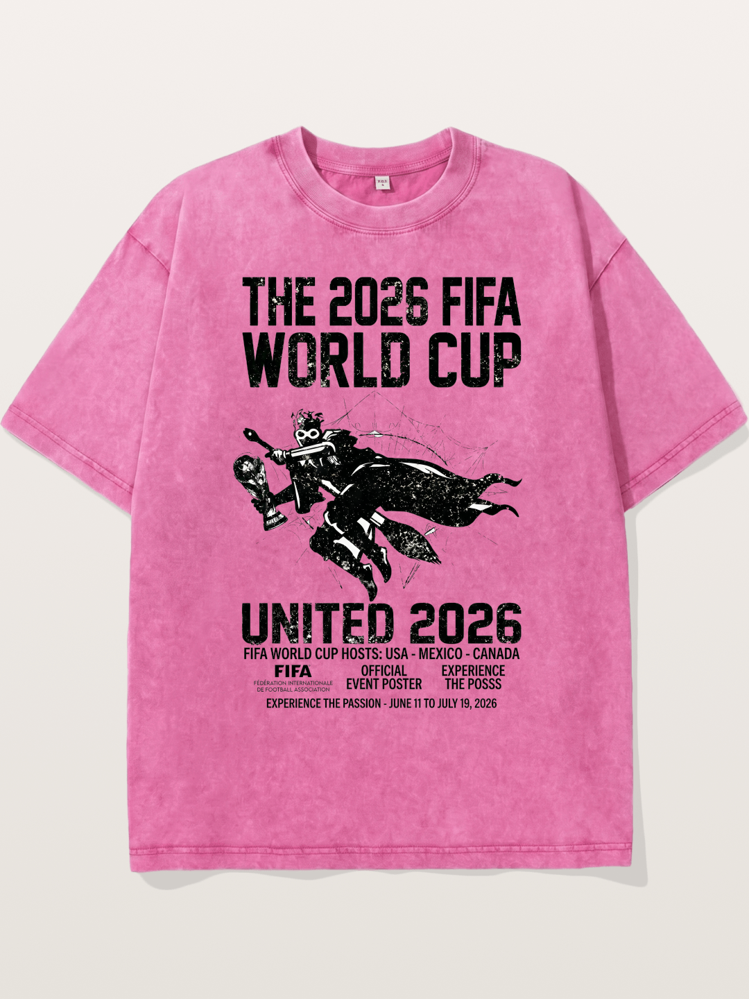 2026 World Cup Rider Poster Washed T-shirt