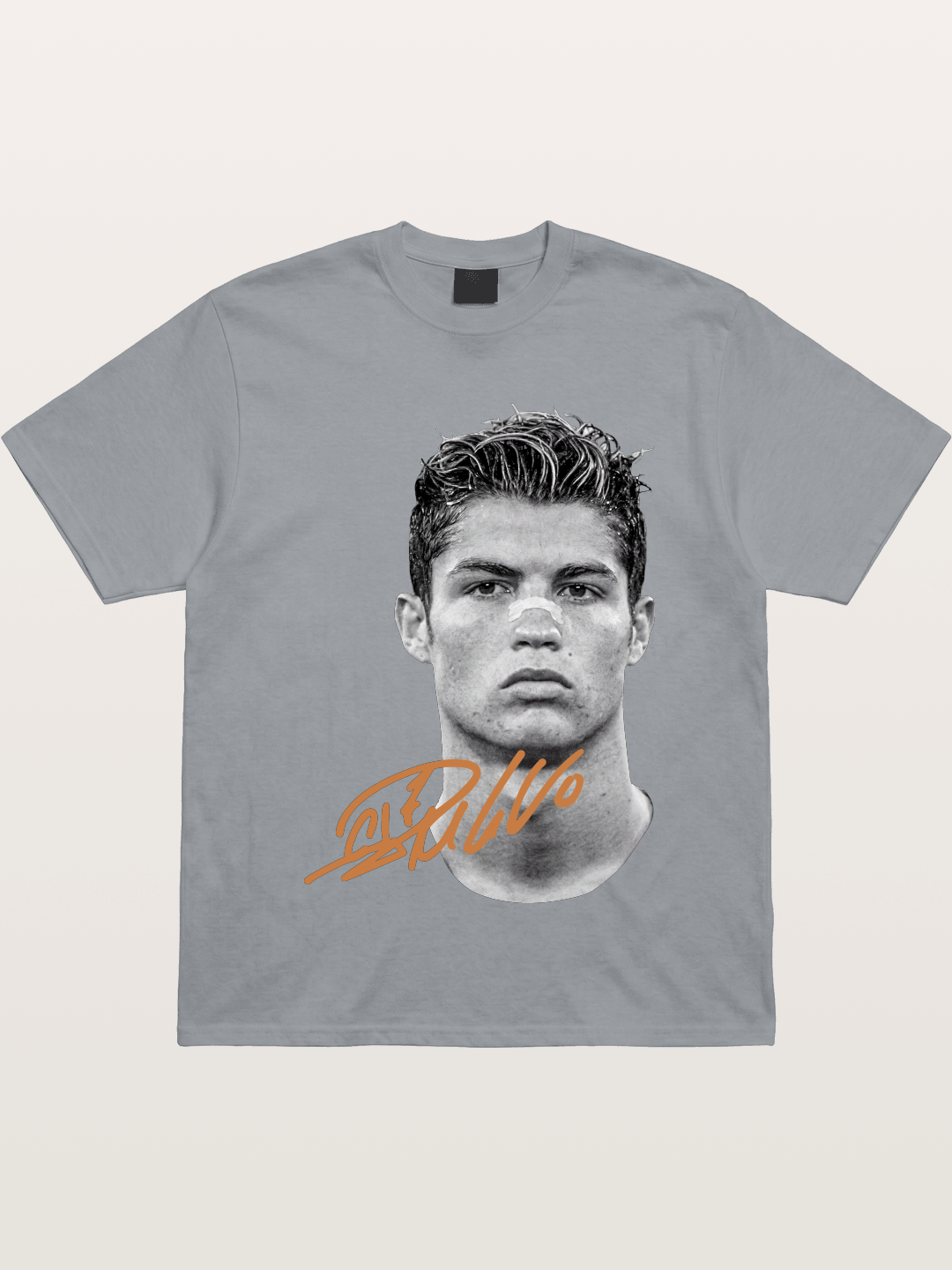 Cristiano Ronaldo Black White Portrait Gildan T-shirt