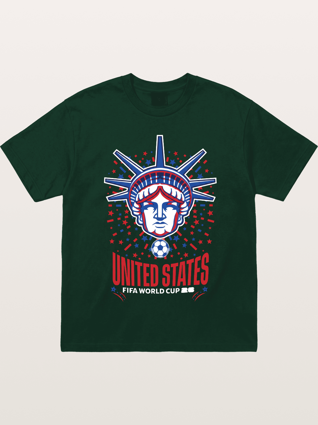 USA WC 2026 Statue of Liberty Badge Gildan T-shirt