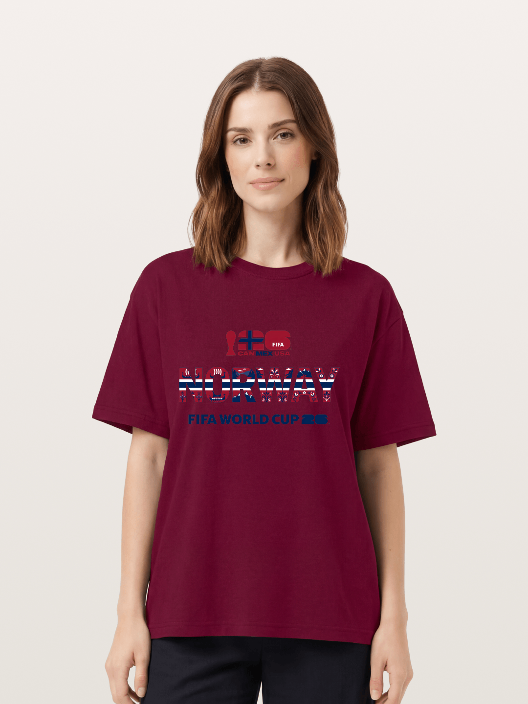 Norway 2026 Folk Pattern Print Gildan T-shirt