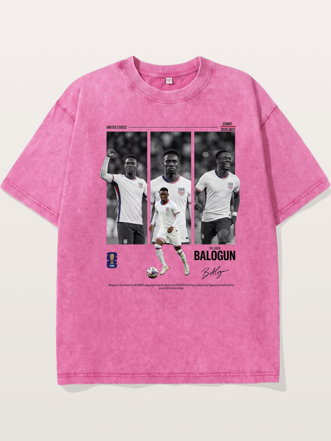 Folarin Balogun Three Panel Archive Washed T-shirt