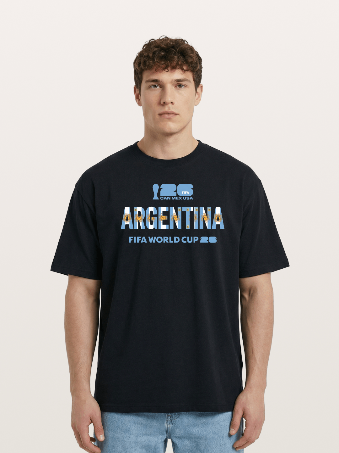 2026 World Cup Argentina Sun Design Cotton T-shirt