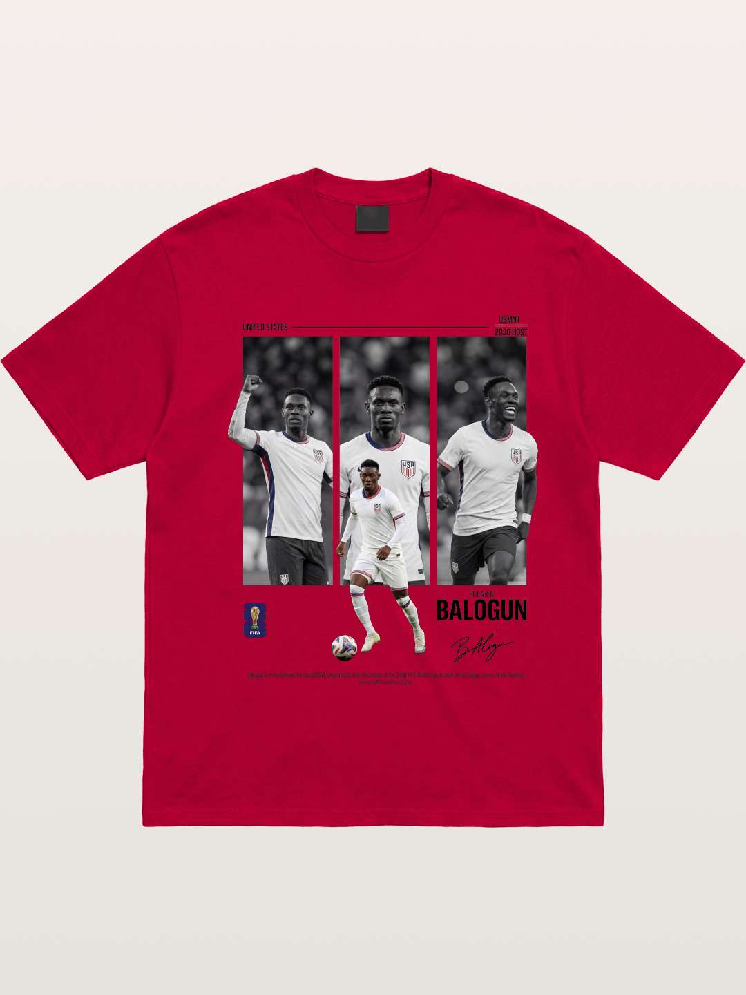 Folarin Balogun Three Panel Archive Gildan T-shirt
