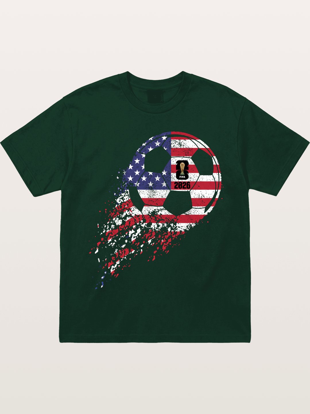 American Flag WC 2026 Ball Gildan T-shirt