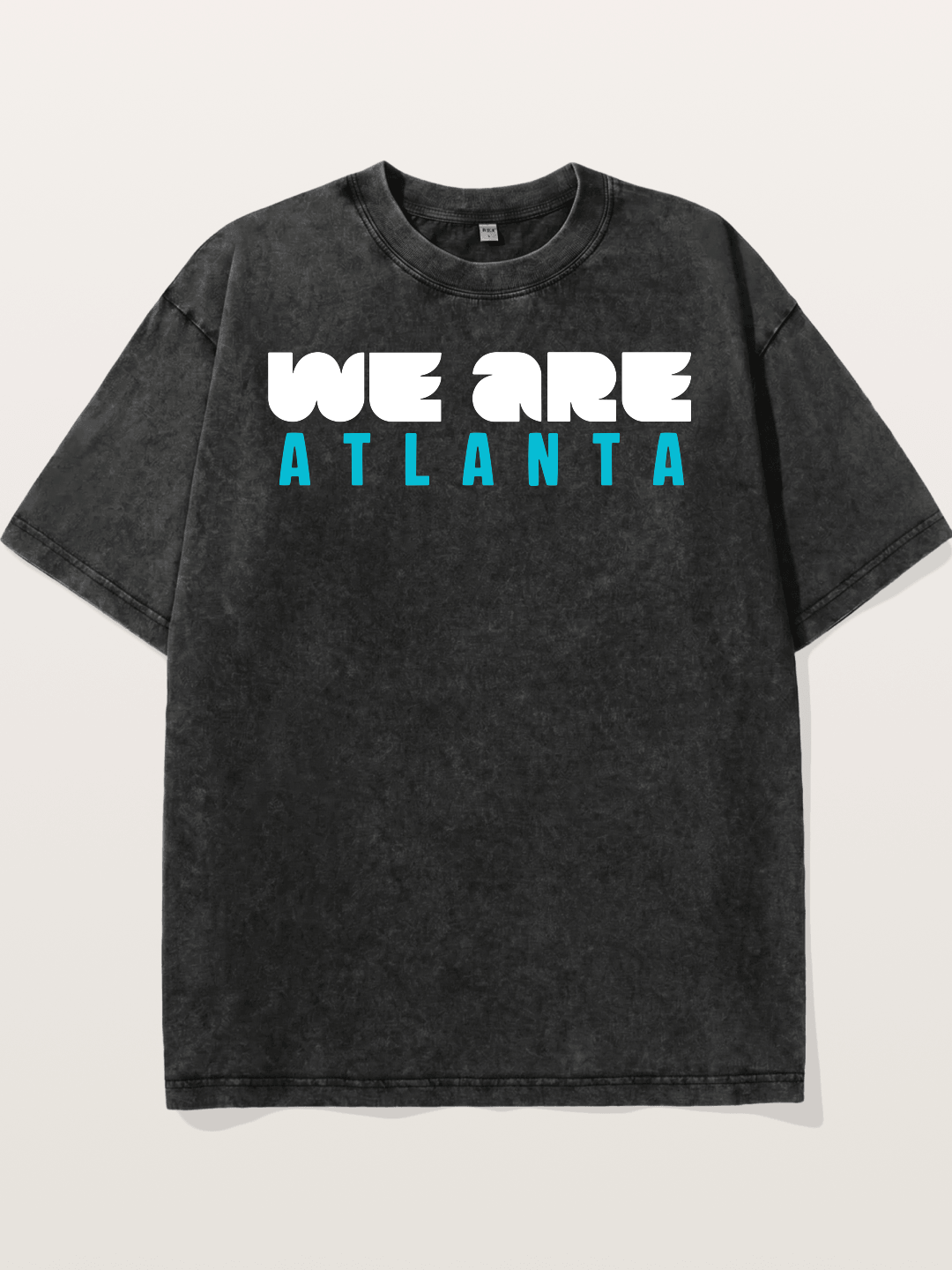 Atlanta Two-Tone Typography Washed T-shirt