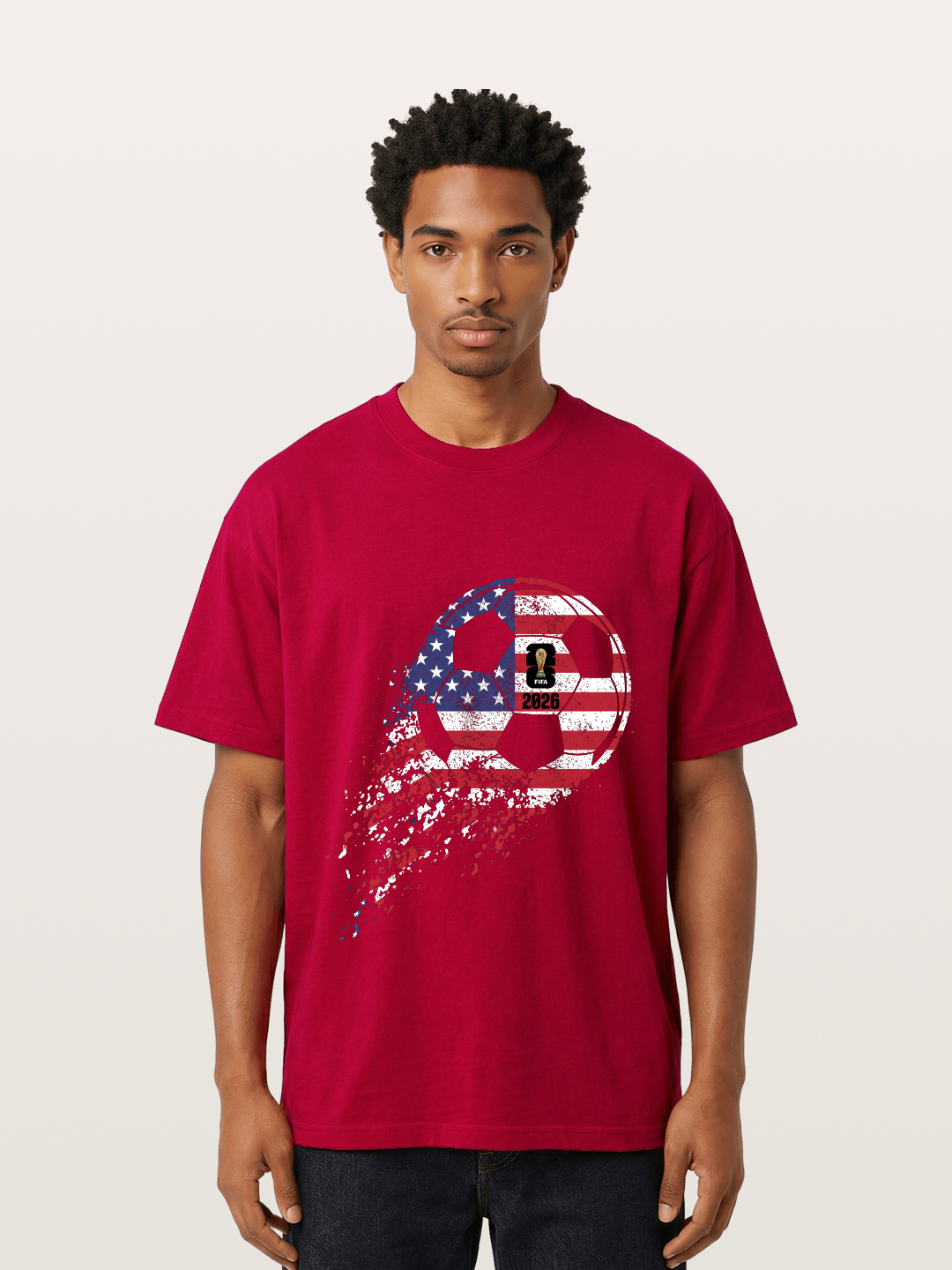 American Flag WC 2026 Ball Gildan T-shirt