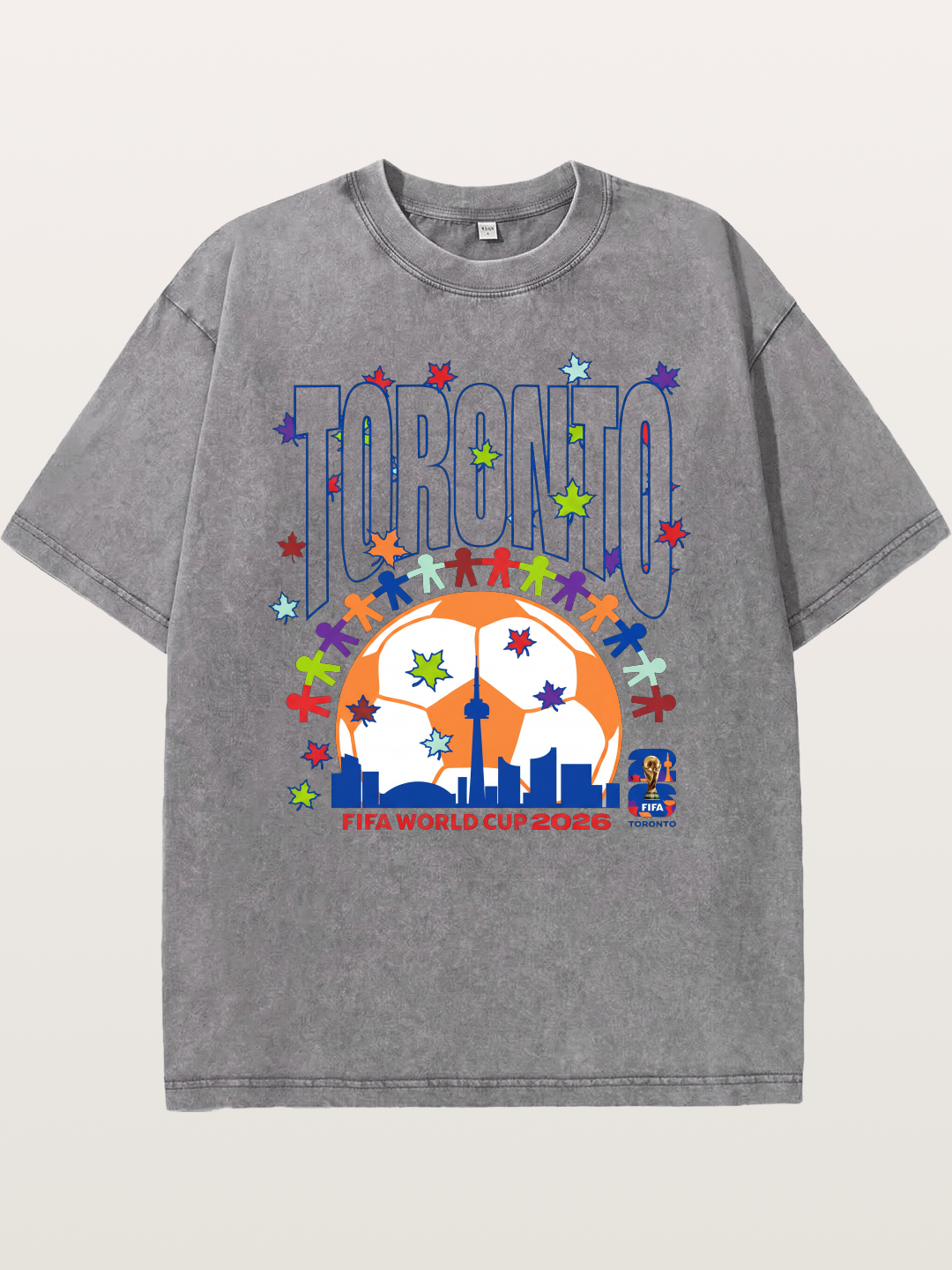 Toronto WC 2026 CN Tower Art Washed T-shirt