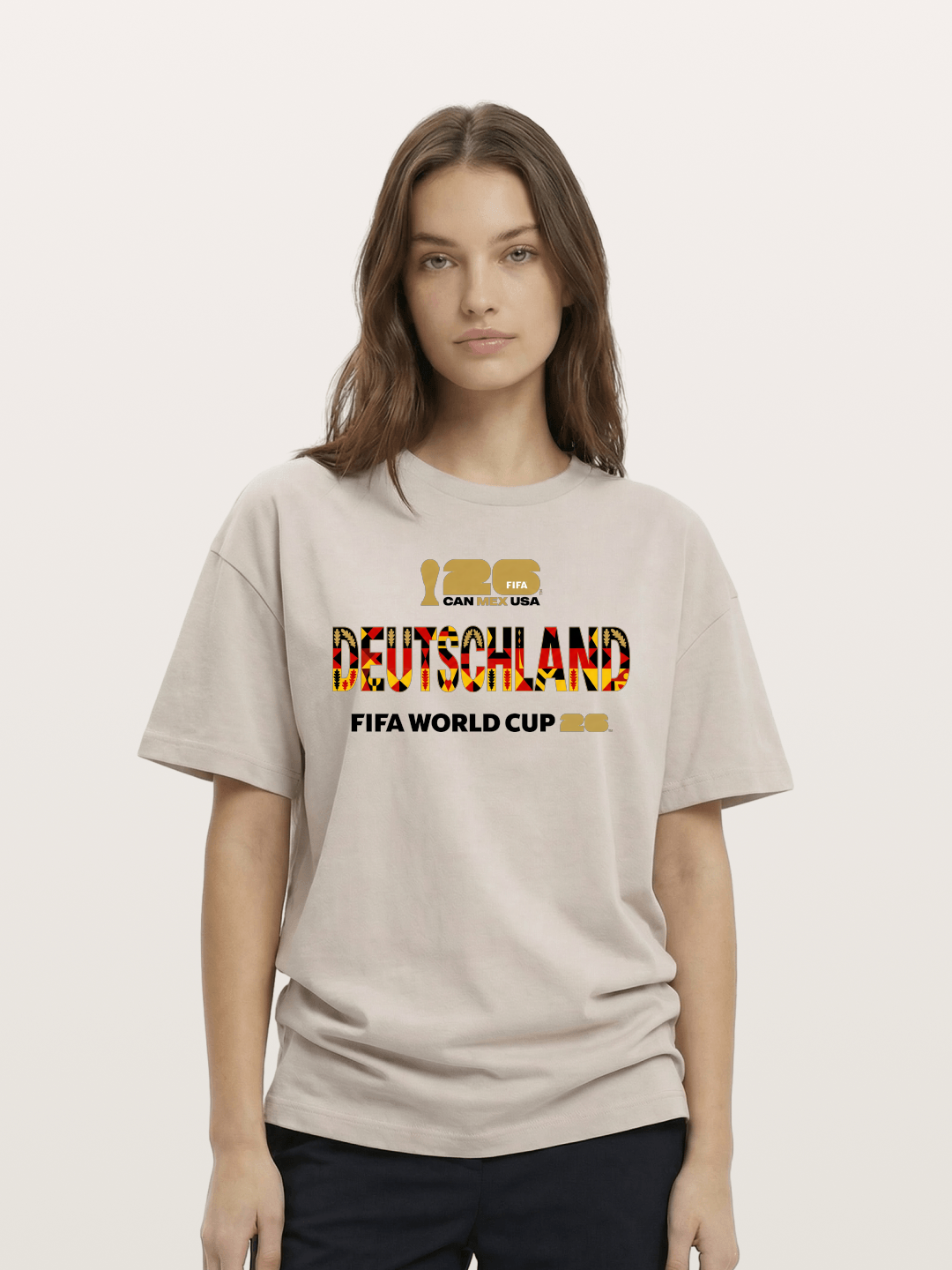 Deutschland 2026 Tribal Print Cotton T-shirt