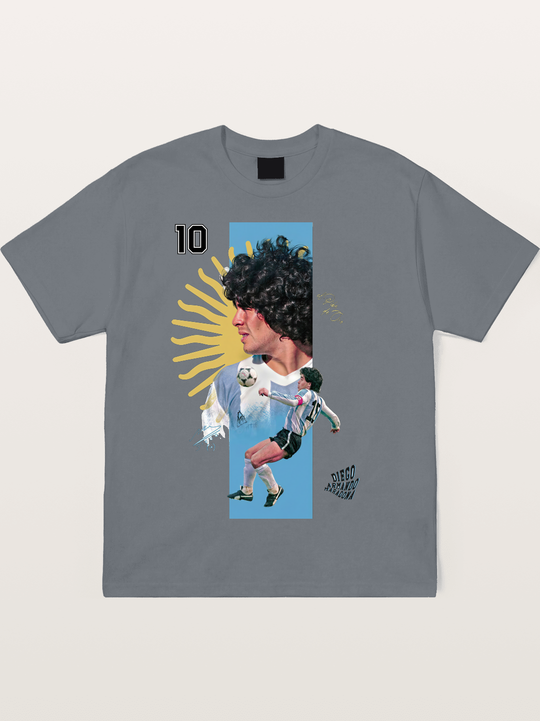 Maradona Argentina WC Print Cotton T-shirt