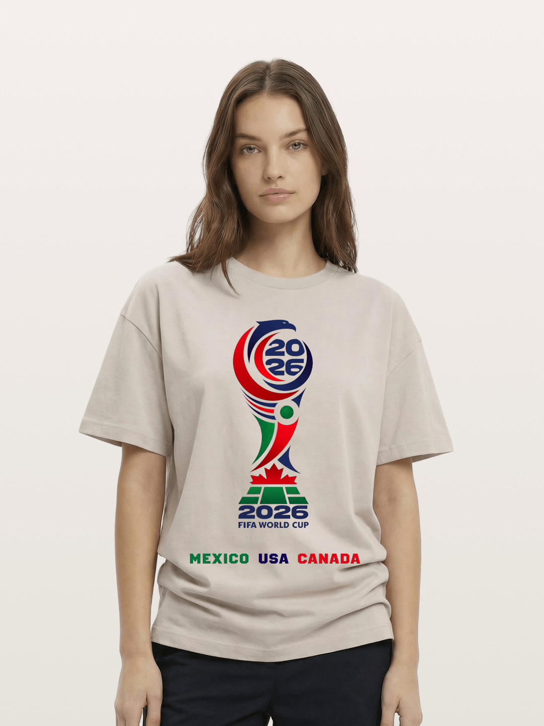 2026 World Cup Logo Art Cotton T-shirt