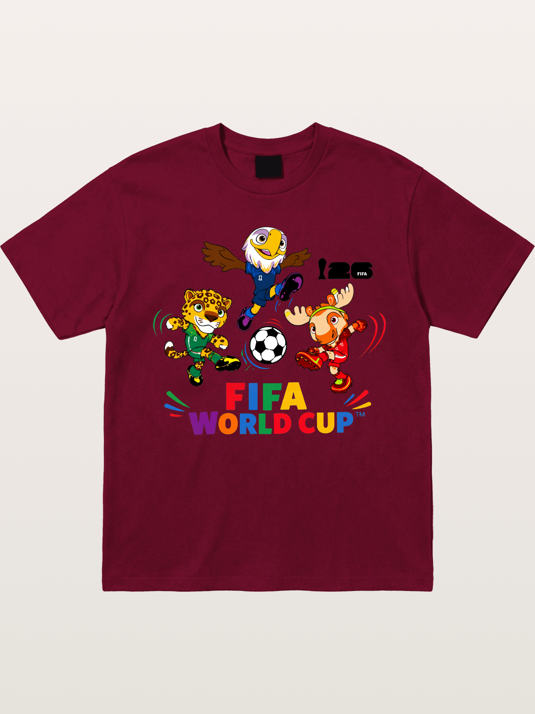FIFA World Cup Mascots Print Gildan T-shirt