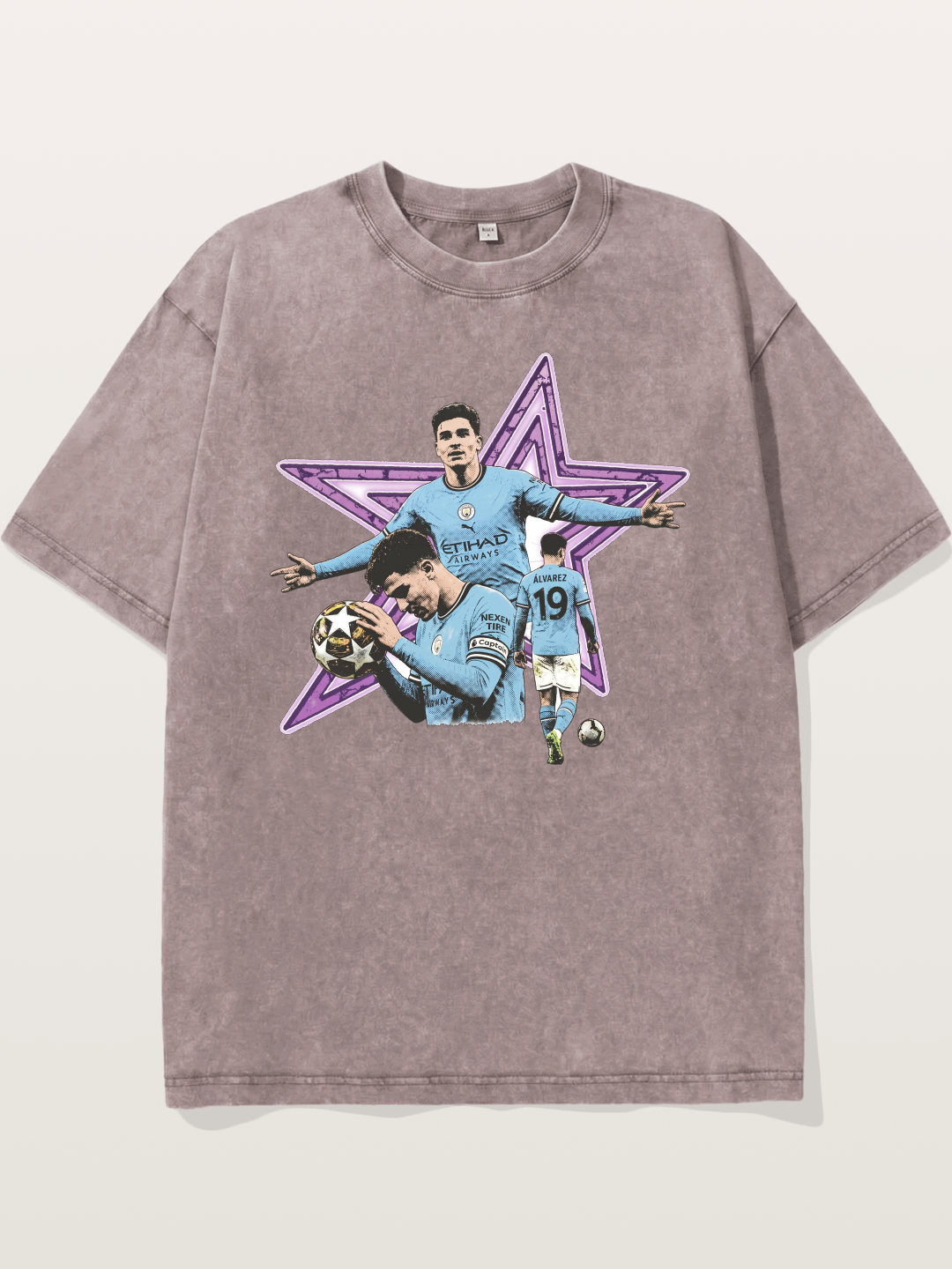 Manchester City Star Collage Washed T-shirt