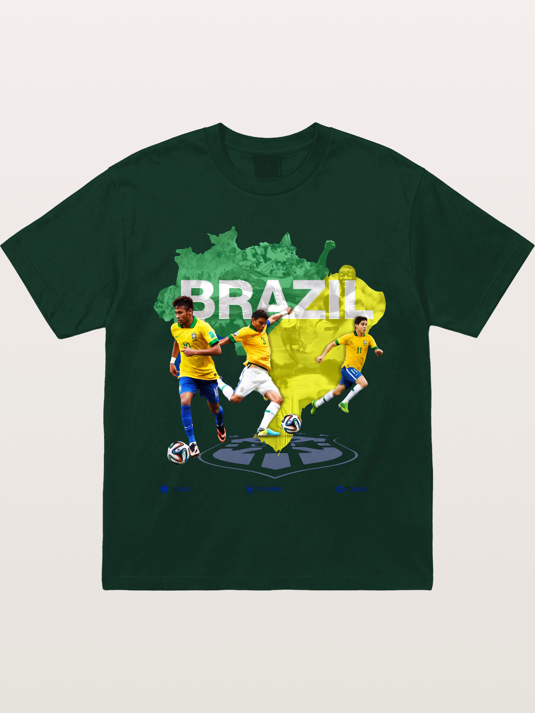 Brazil National Team Stars Collage Gildan T-shirt