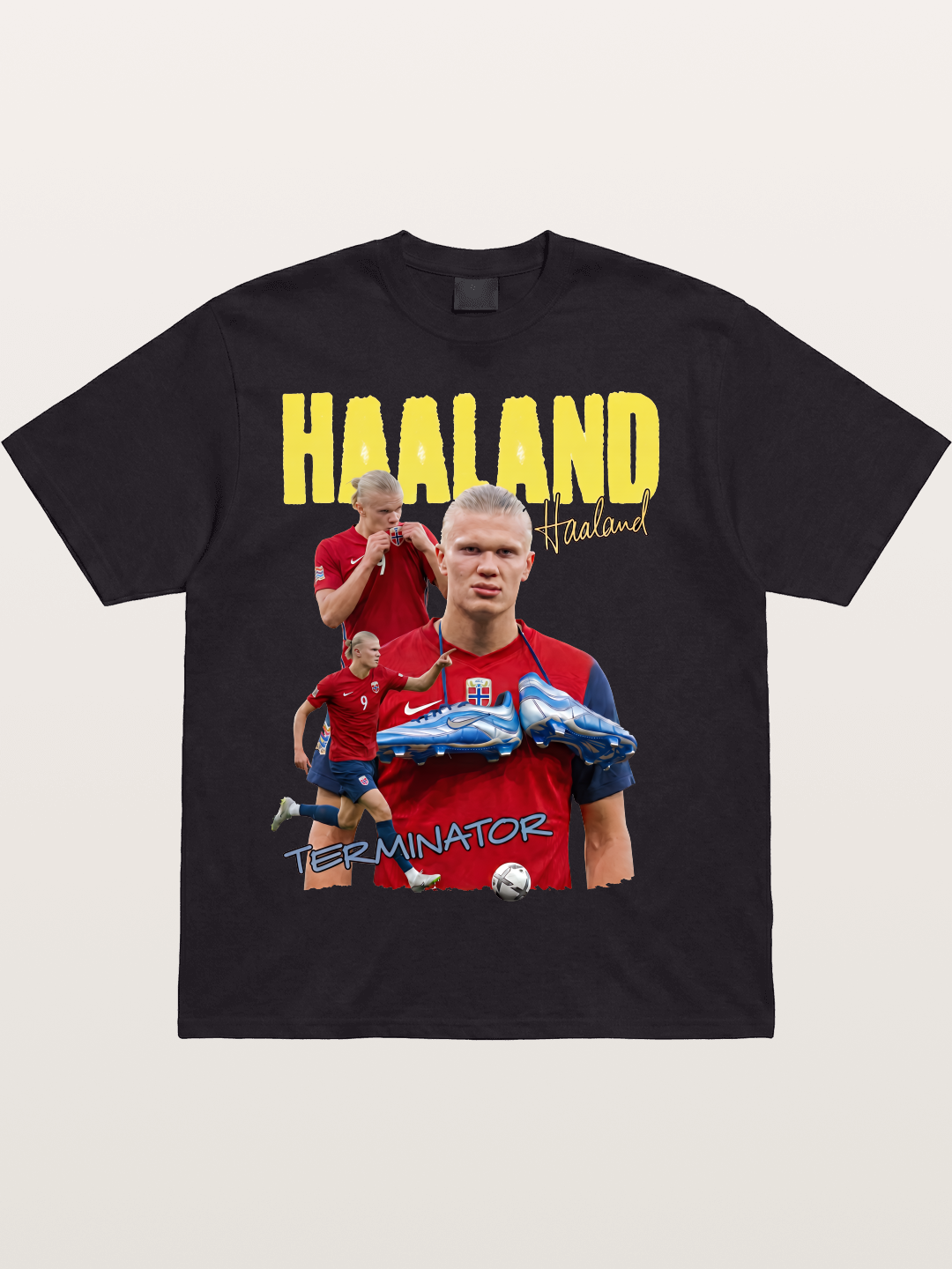 Erling Haaland H9 Poster Cotton T-shirt