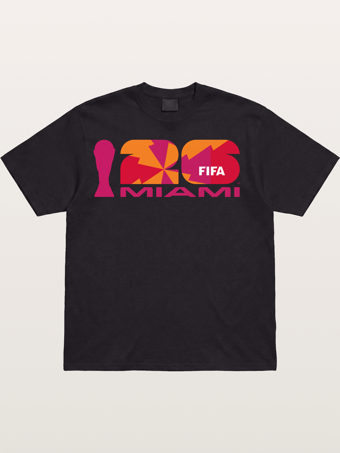 Miami WC 2026 Colorful Geometric Logo Cotton T-shirt