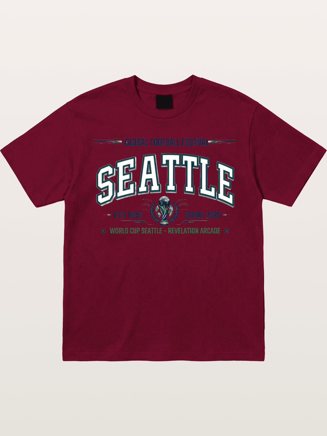 Seattle 2026 WC Host Print Gildan T-shirt
