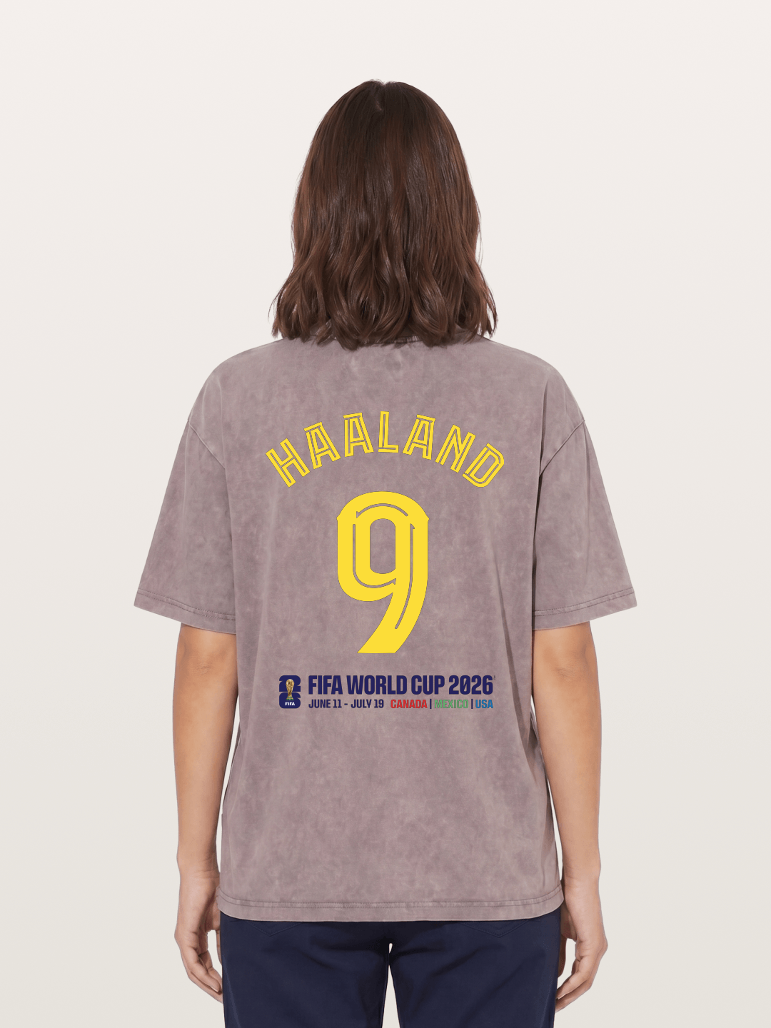 Haaland 9 World Cup 2026 Washed T-shirt