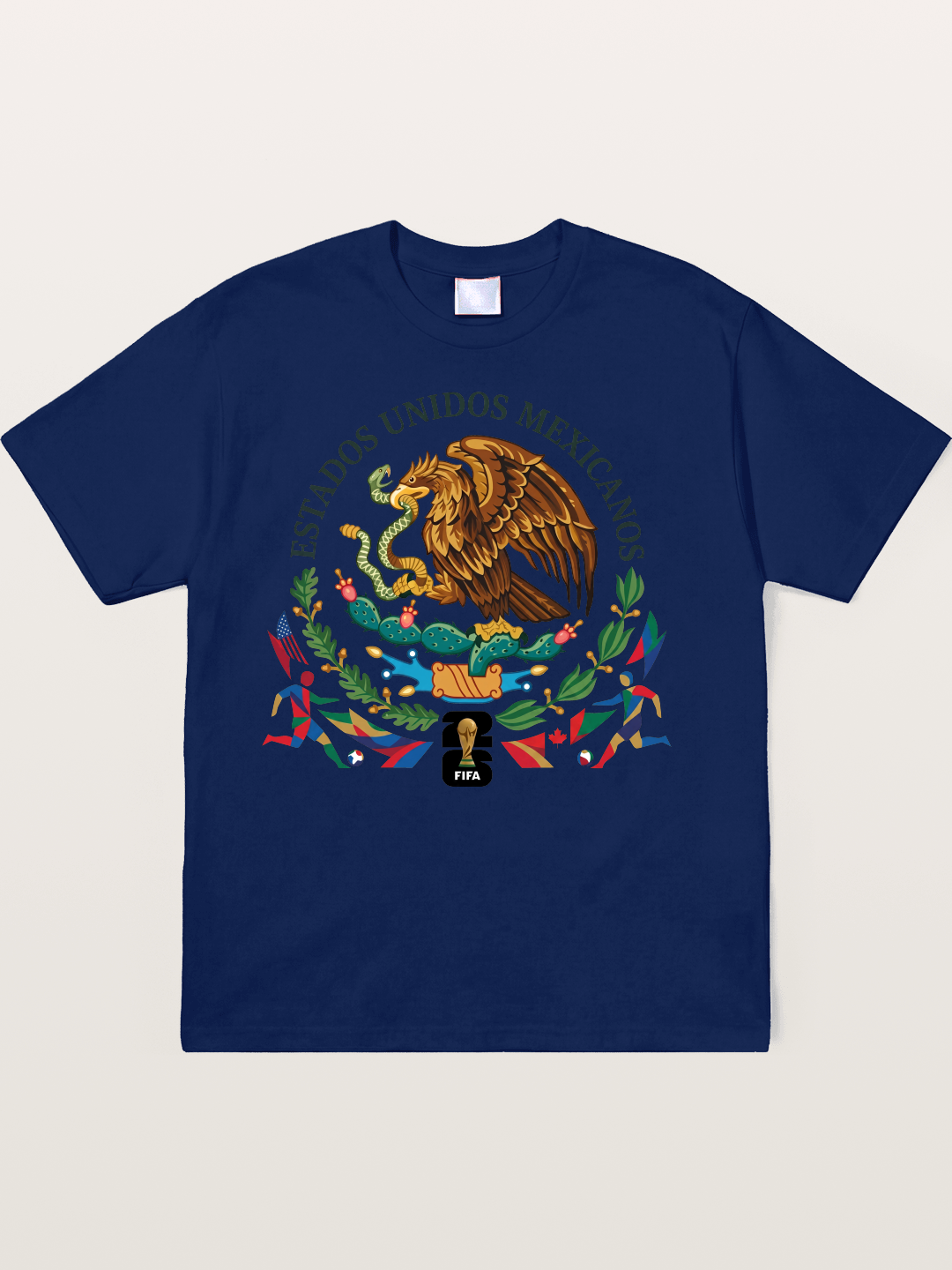 Mexican Eagle World Cup Art Soft-Stay T-shirt