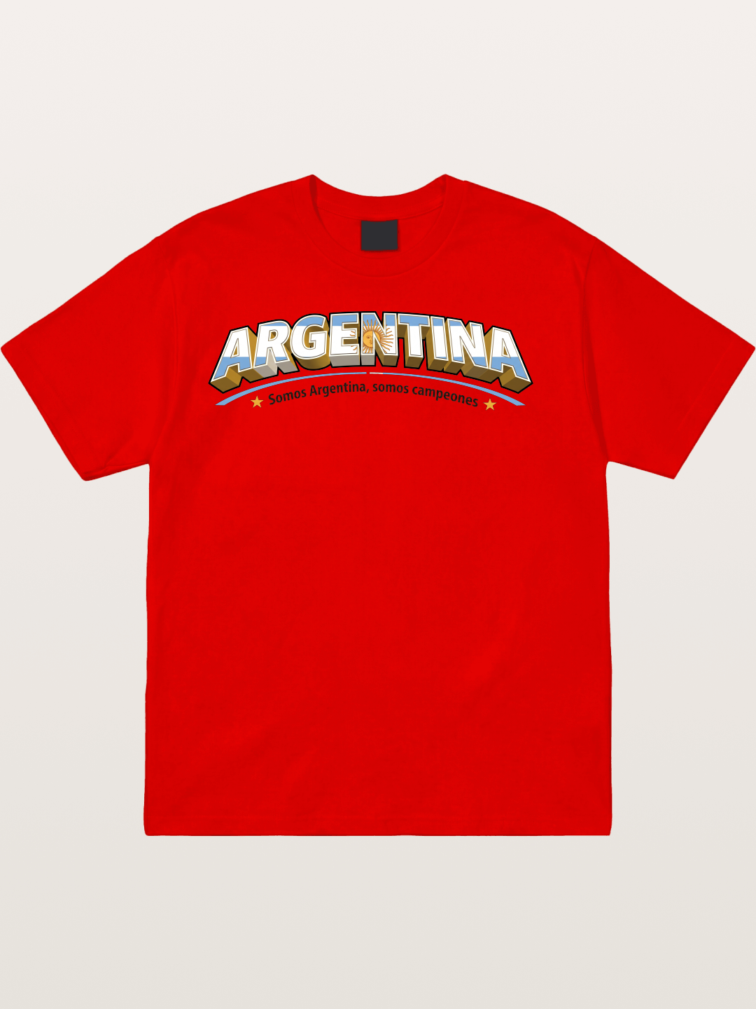 Argentina Retro Team Logo WC Cotton T-shirt