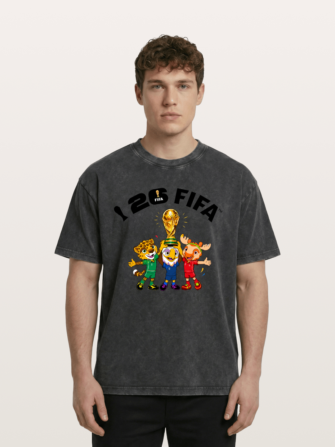 2026 FIFA Mascots Trophy Graphic Washed T-shirt