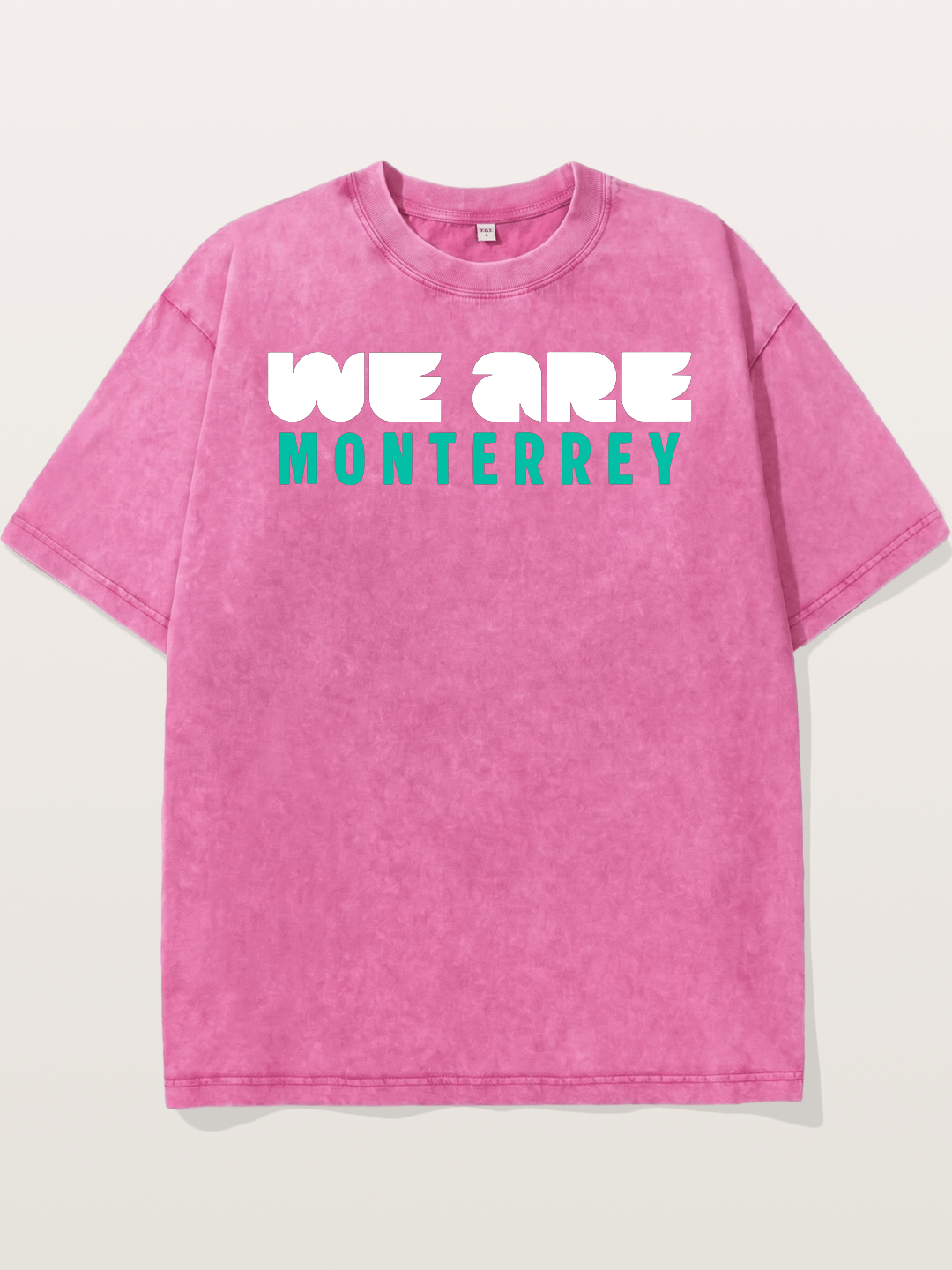 Monterrey Teal Bold Sticker Washed T-shirt